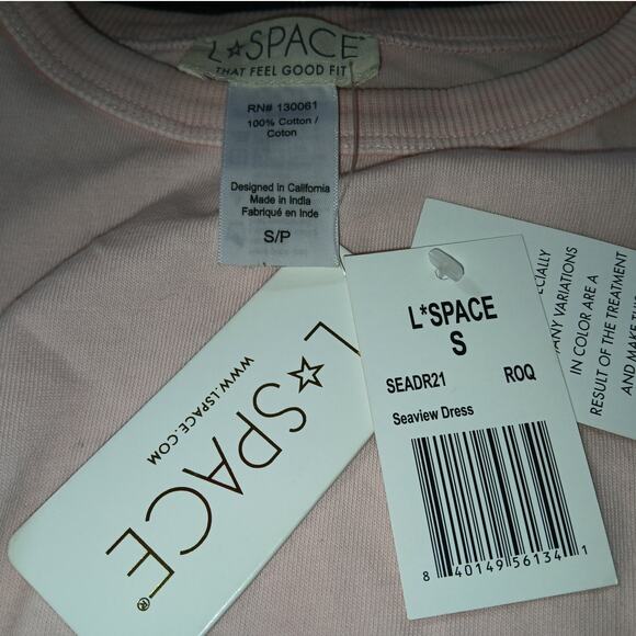 NWT - L*SPACE Seaview Mini Dress Front Twist in Rose Quartz Size: S - Picture 2 of 6